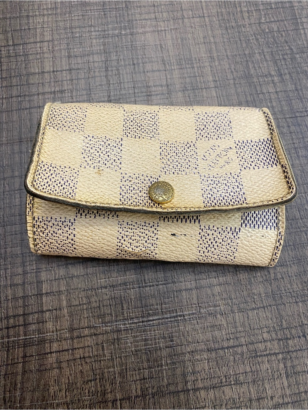 Louis Vuitton Daimer , off-white keychain, wallet, leather